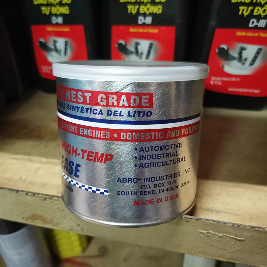 Mỡ bò bôi trơn Abro Synthetic Lithium Grease USA