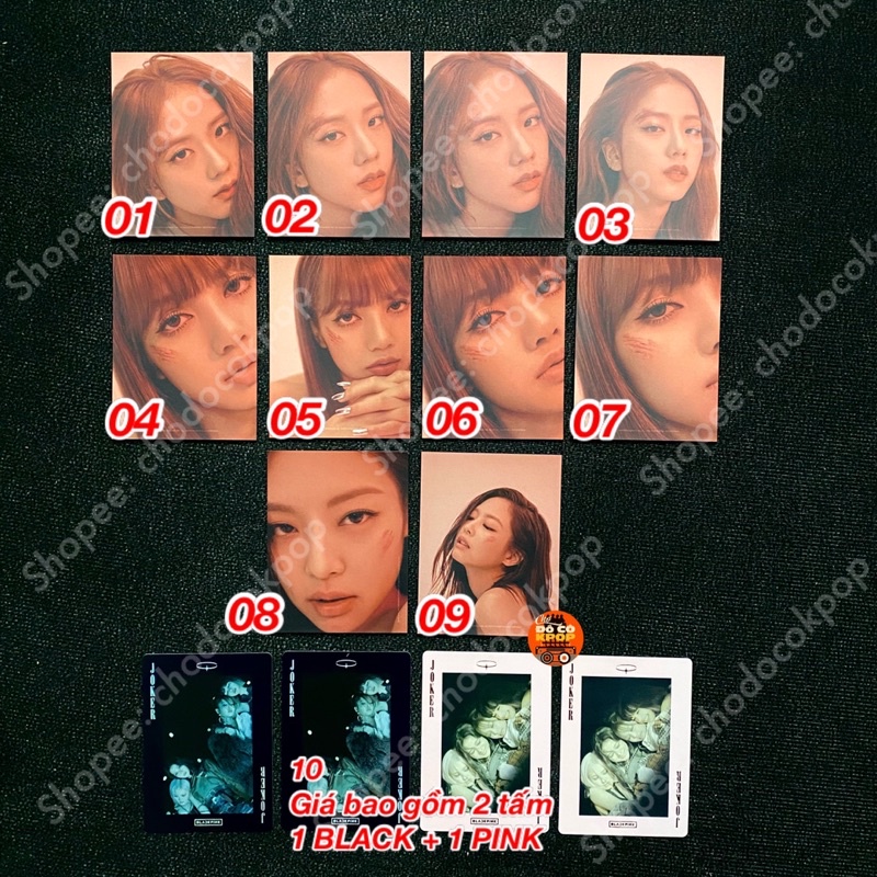 Thẻ Postcard BLACKPINK ROSÉ How You Like Thay, The Album, R, Kill This Love