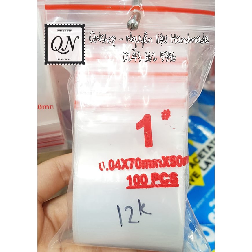 Túi zip số 1 (100 cái)