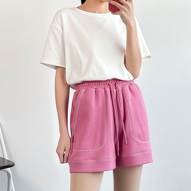 Quần Line Shorts Chỉ Nổi Unisex (Ảnh Thật)