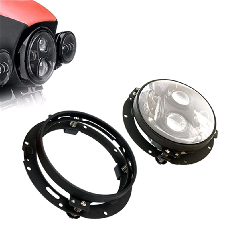 Khung Gắn Đèn Pha LED Hình Tròn 7 Inch Chuyên Dụng Cho Xe Hơi Jeepwangler