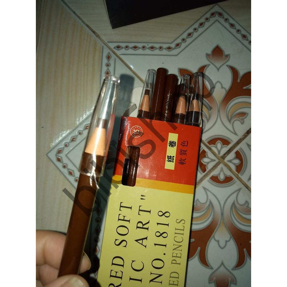 combo hộp 12c chì xé kẻ mày màu đen và nâu đen tự nhiên | BigBuy360 - bigbuy360.vn