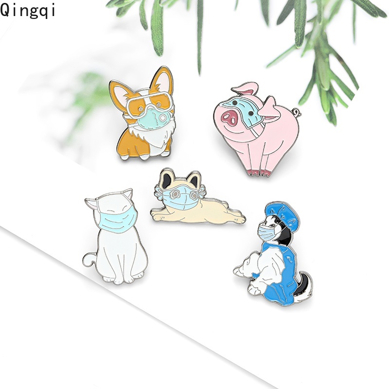 Ghim cài áo Miss Zoe thiết kế hình động vật hoạt hình đáng yêu