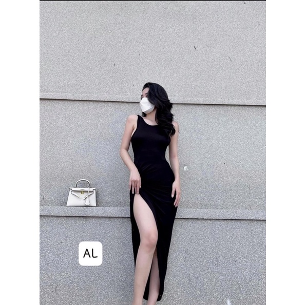 Váy body xoắn hông