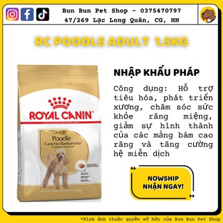 1.5kg Hạt khô Royal Canin Poodle Adult cho Poodle