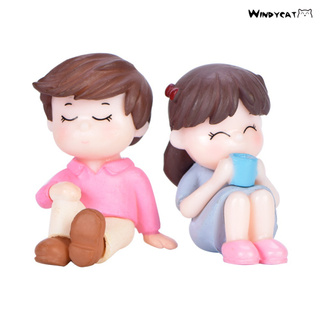 Set 2 Mô Hình Cặp Đôi Dễ Thương Dùng Trang Trí