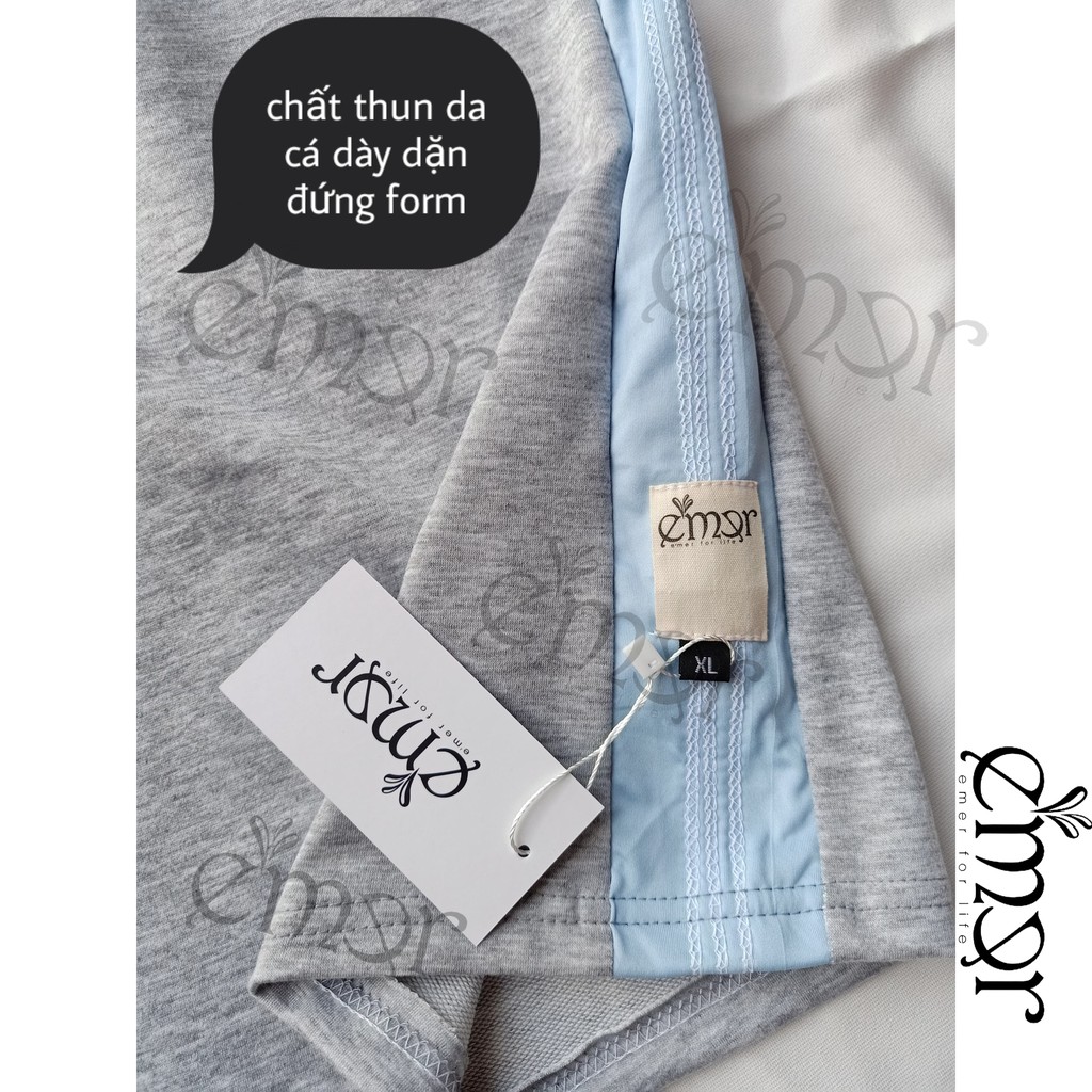 Quần Short Nam Nữ Thể Thao Ống Rộng Cạp Cao Unisex E'mer, Quần Đùi Nam Nữ Mặc Nhà Đi Biển Cao Cấp Chất Thun Nỉ Da Cá Đẹp