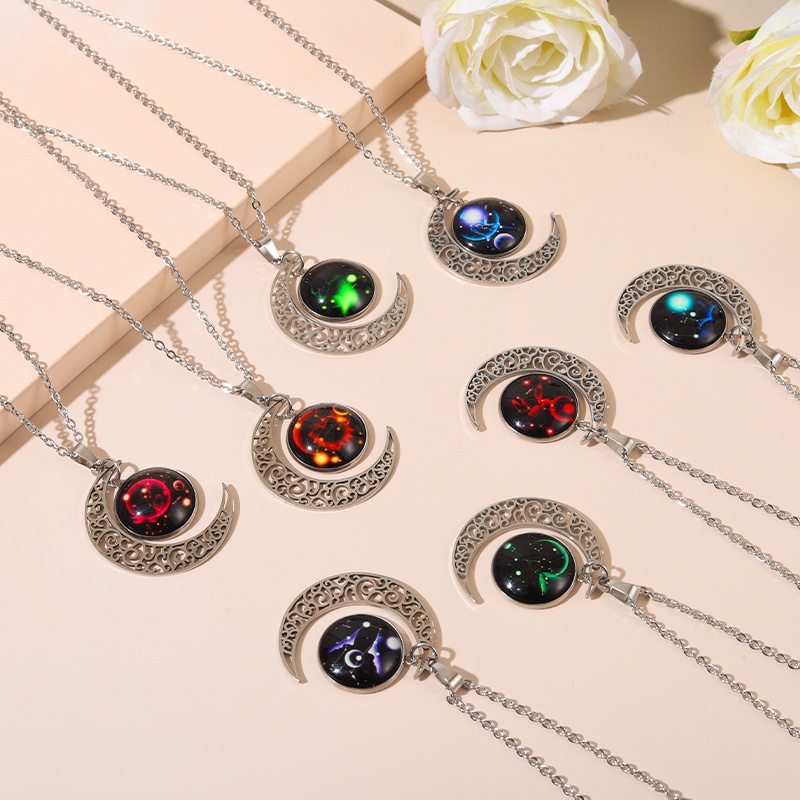 Vòng cổ Bạc Mặt Chòm Sao Thiên Văn Ung Thư Viện Thích Hợp Làm Quà Tặng Bạn Bè