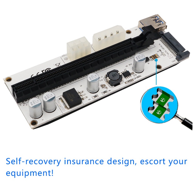Card Mở Rộng 60cm Pci-E 1x Sang 16x + Giao Diện 4pin 6pin | BigBuy360 - bigbuy360.vn