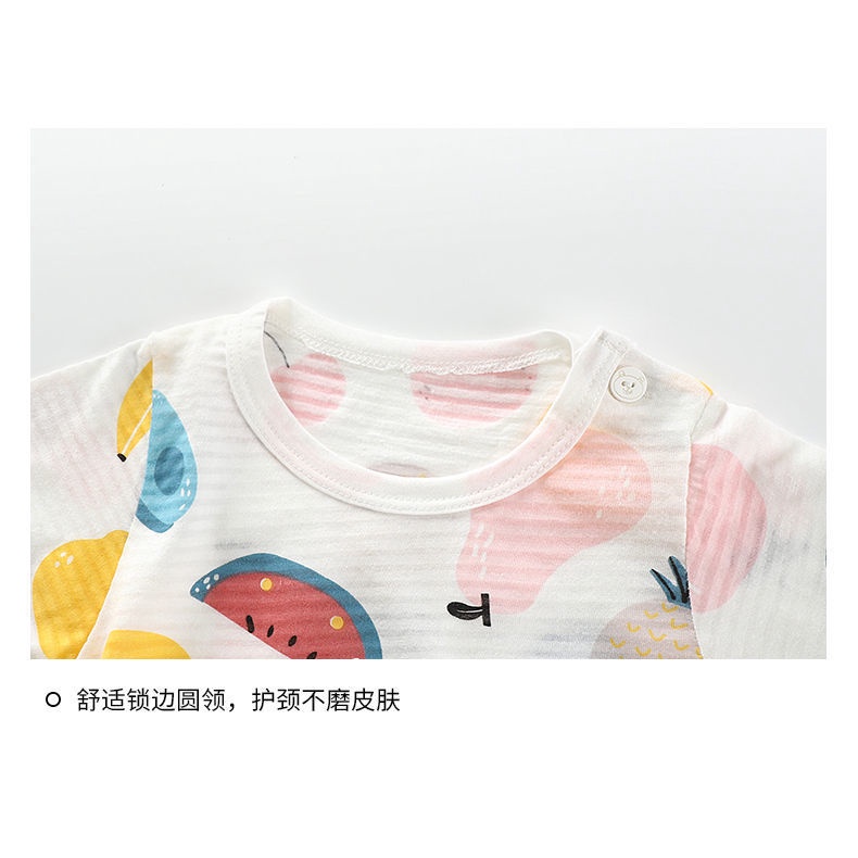 Bộ Đồ Ngủ Tay Dài Vải Cotton Thoáng Khí Dành Cho Bé 1-12 Tuổi