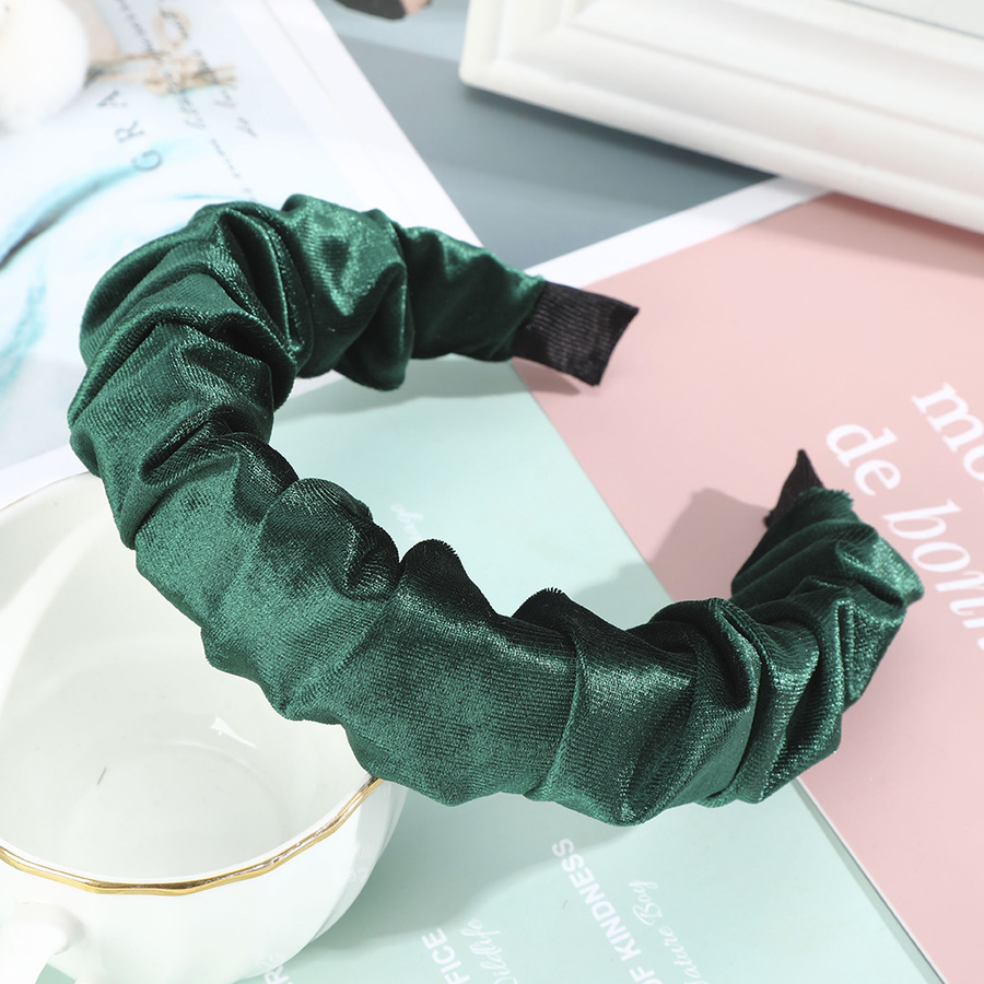 Băng đô nhung màu trơn phong cách retro Hàn Quốc xinh xắn