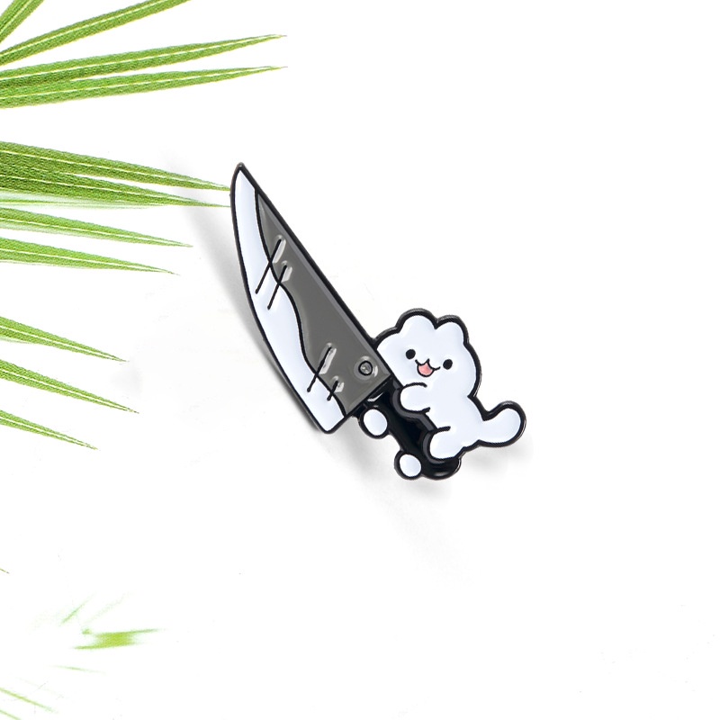 Trâm Cài Áo Hình Chú Mèo Dagger Vui Nhộn