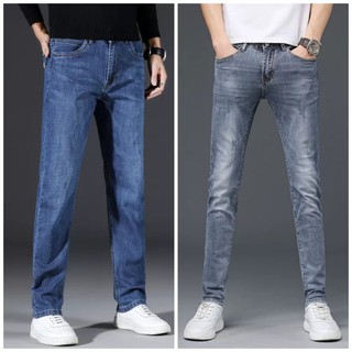 quần jeans nam co giãn ống suông cao cấp