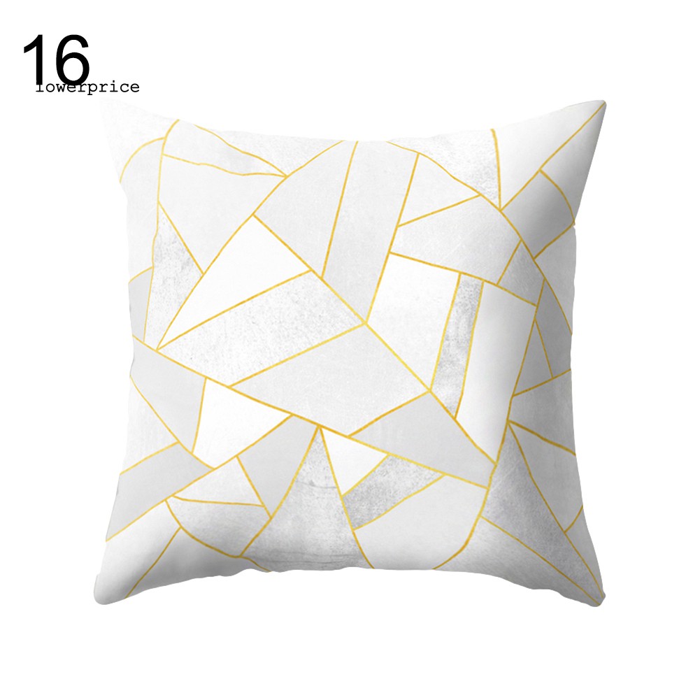 LP_Geometric Pattern Print Pillow Case Fashion Sofa Waist Cushion Cover Home Decor