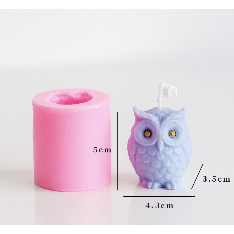 Khuôn silicon cú mèo