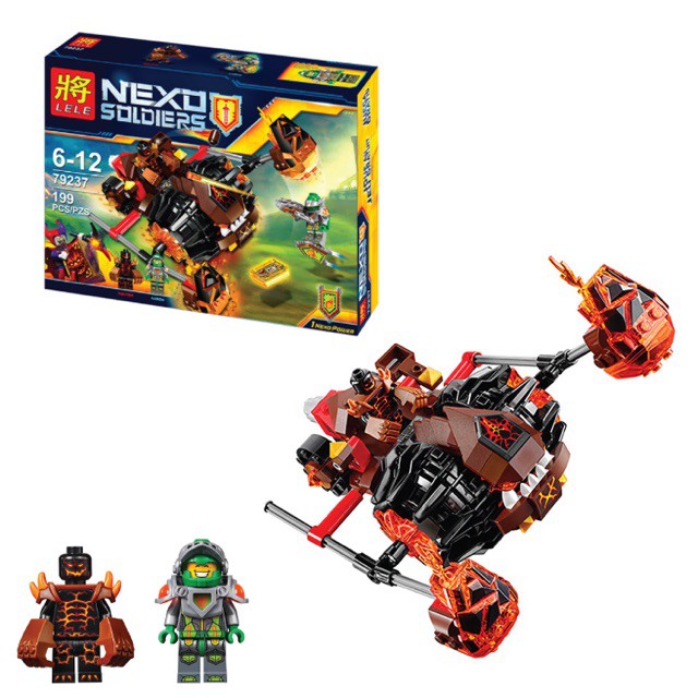 - Đồ chơi Lego nexo 79237 - cuộc chiến của Aaron và cỗ xe chiến đấu Moltor