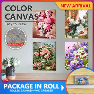 Tranh vải canvas hình hoa lá
