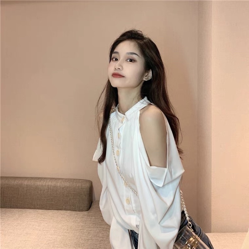 ÁO KHOÉT VAI FOM RỘNG