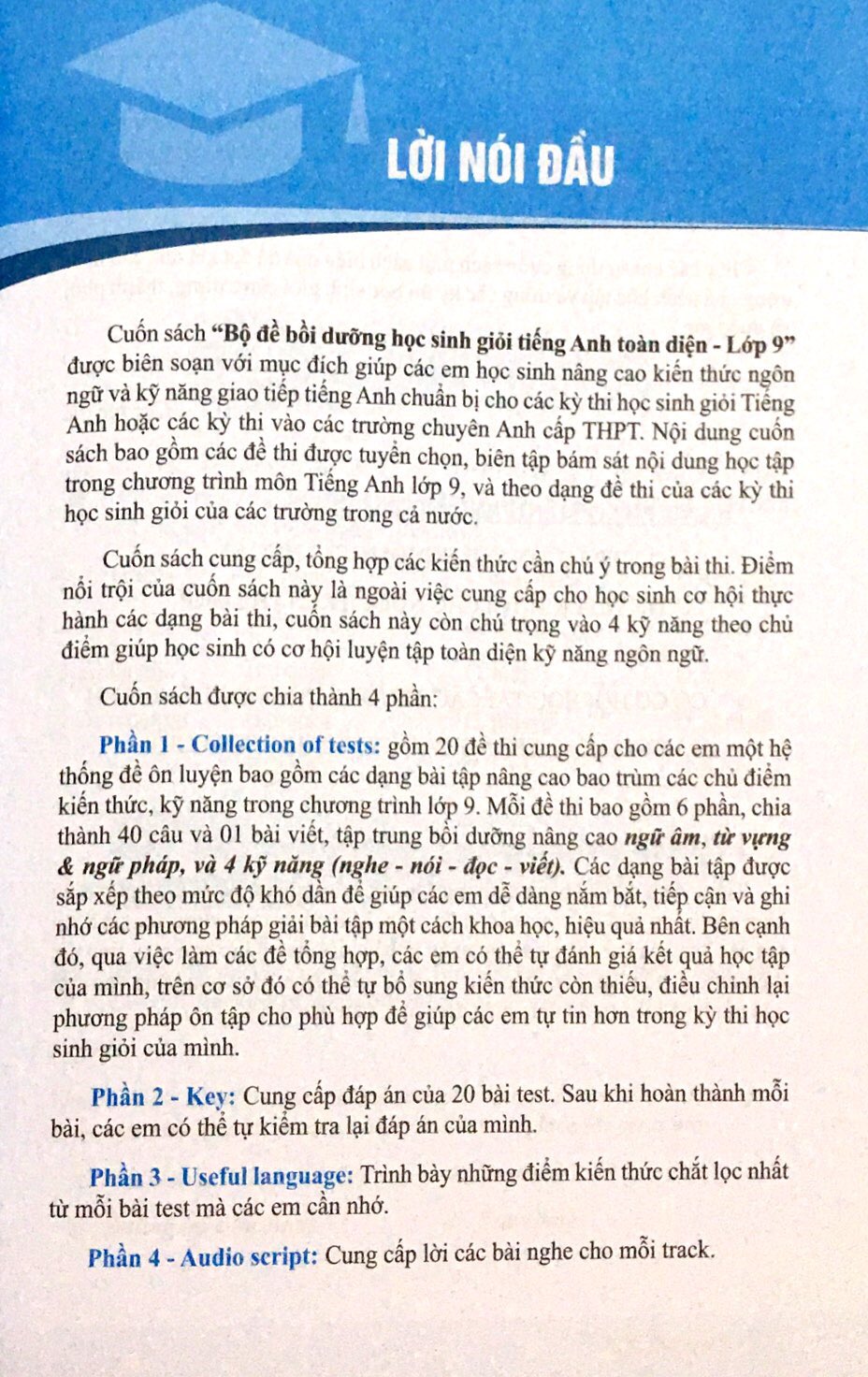 Sách - Bộ Đề Bồi Dưỡng Học Sinh Giỏi Tiếng Anh Toàn Diện - Lớp 9 (Kèm App-Tái Bản 2018)