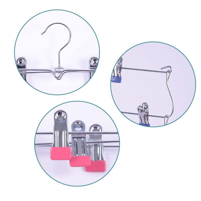 Móc Treo Quần Áo Bằng Kim Loại Nhiều Tầng Có Thể Gấp Gọn Tiện Dụng