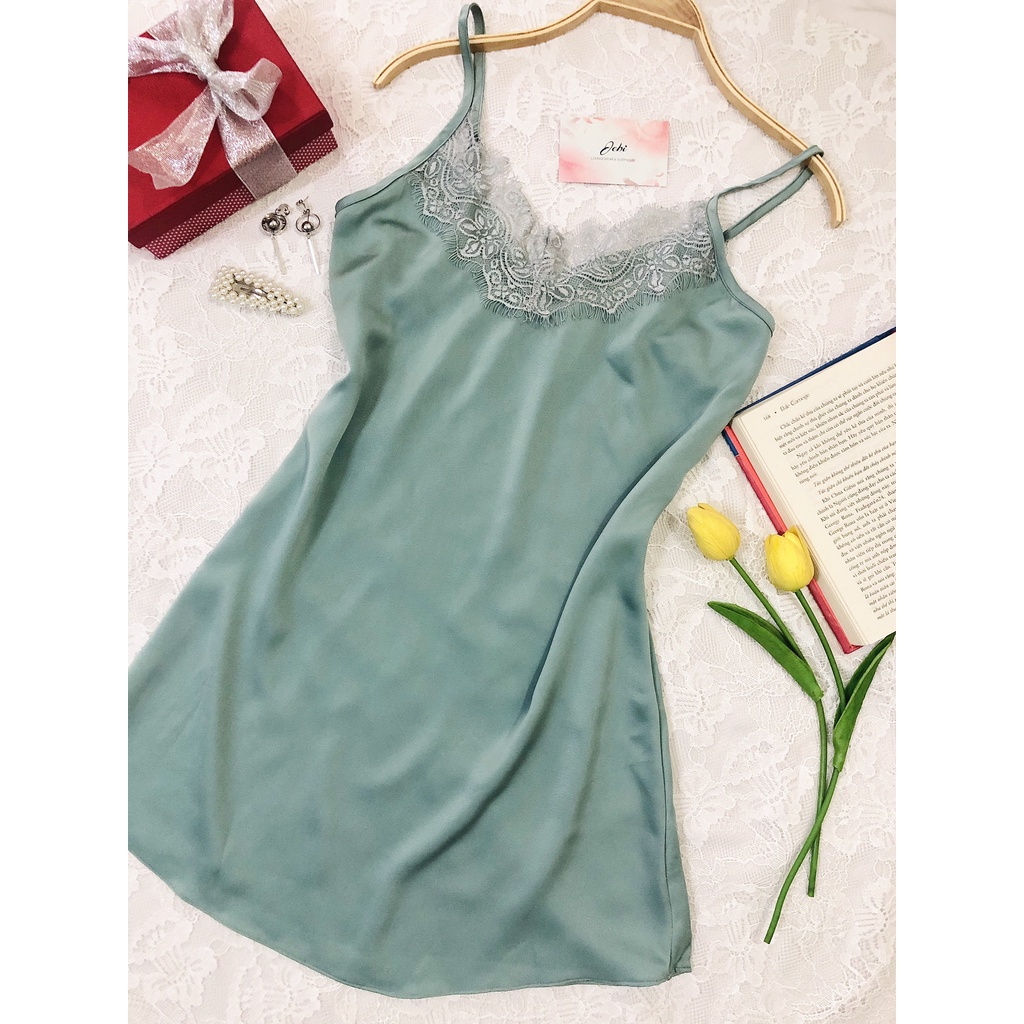 Đầm Ngủ Lụa Mặc Nhà ♥️ Chất Lụa Băng Cao Cấp ♥️ Không Mút Ngực (Hàng Thiết Kế)