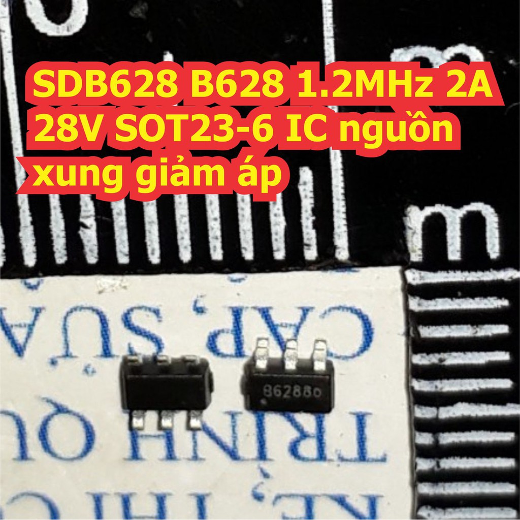 5 con SDB628 B628 1.2MHz 2A 28V SOT23-6 IC nguồn xung giảm áp kde7112