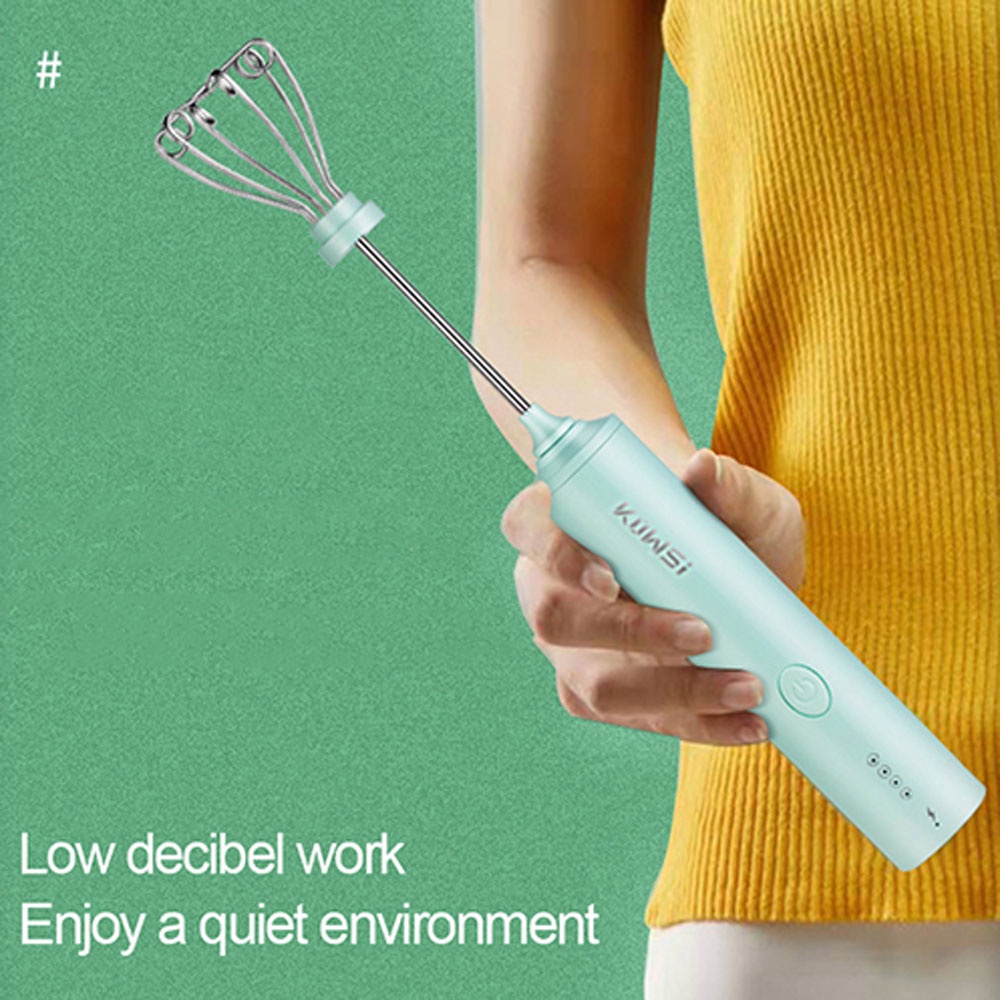 Máy Đánh Trứng / Sữa / Cà Phê Cầm Tay 3 Mức Độ Sạc Usb Có Màn Hình Hiển Thị