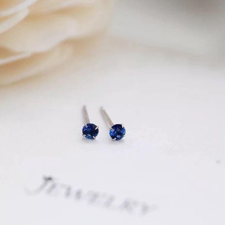 Bông Tai Mạ Bạc 925 Đính Đá zircon 2.5mm Nhiều Màu Sắc Thời Trang Cho Nam Và Nữ