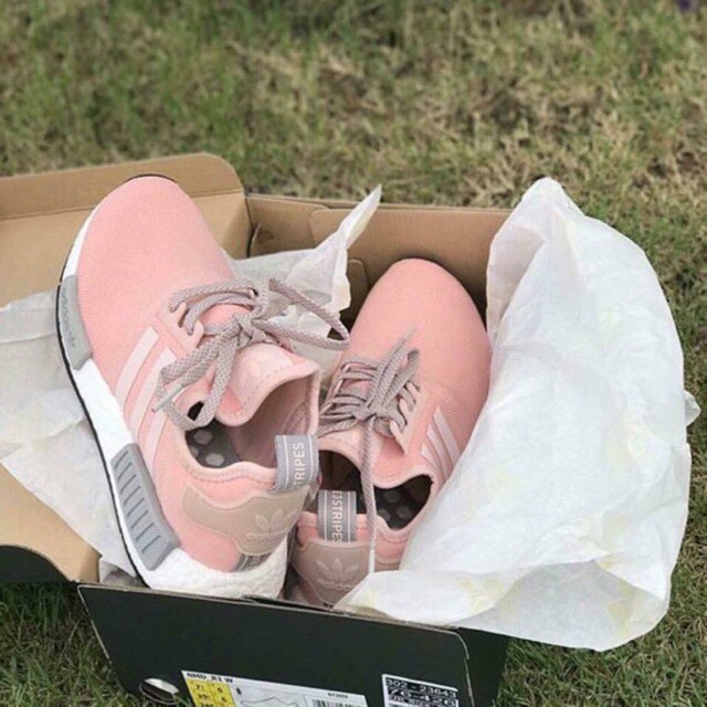 Giày Adidas NMD R1 Pink Grey 2107 R2