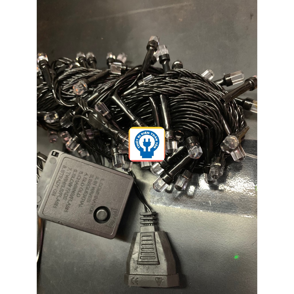 ⚡️giao hỏa tốc 2 h tại tphcm⚡️COMBO 5 ĐÈN LED DÂY CHỚP DÀI 8M 40 BÓNG TRÒN CÓ ĐẦU NỐI