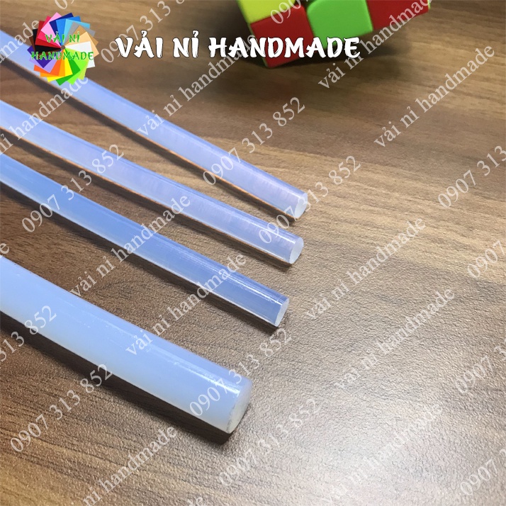 10 KEO NẾN ( KEO SILICON ) 27cm được dùng với SÚNG BẮN KEO , quẹt gas để dán giấy, vải, nhựa,...