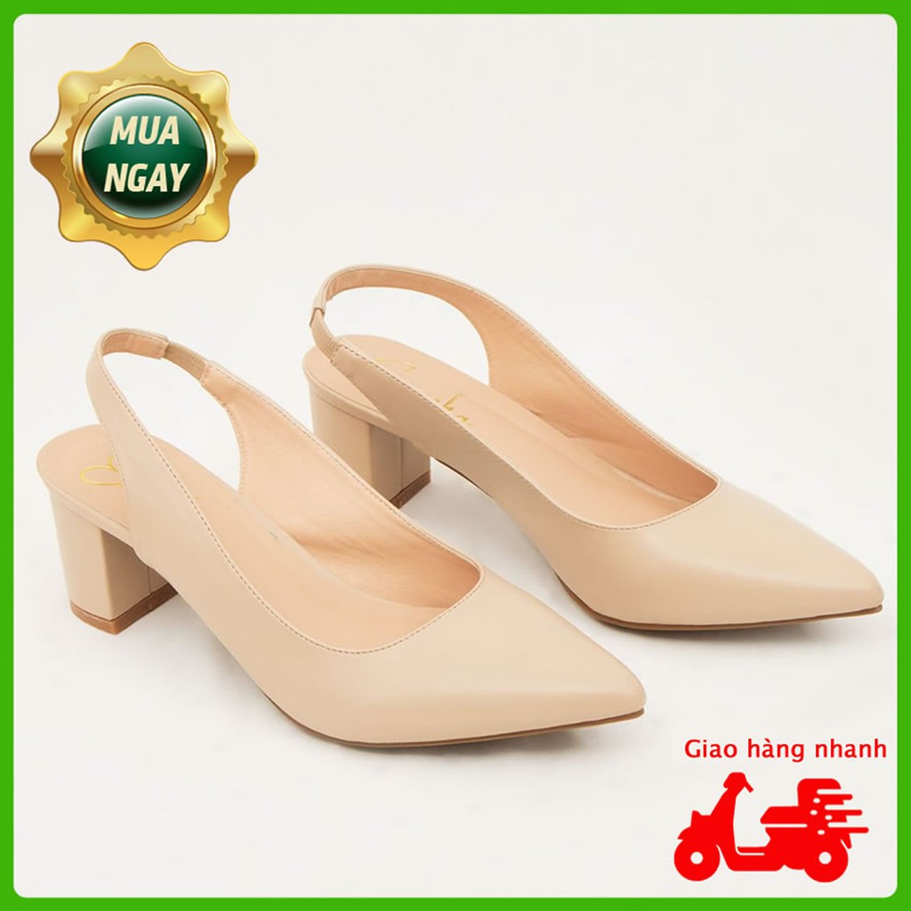 GIÀY CAO GÓT BÍT MŨI QUAI HẬU AELLA ĐẦY CÁ TÍNH