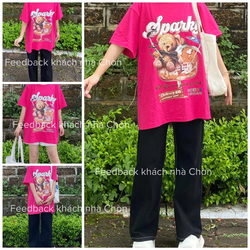 Áo thun NELLY, chính hãng, sẵn hàng, dáng Unisex hình in Sparky CHÒN CLOTHING