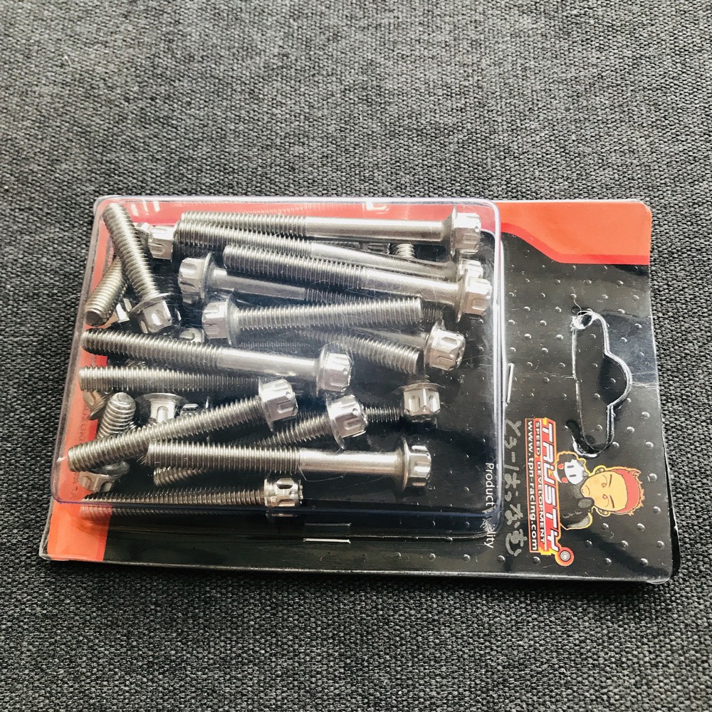 [BYKER ƠI] Bộ ốc xe máy, ốc lốc máy INOX kiểu SALAYA gắn xe EXCITER đời từ 2006 đến 2010