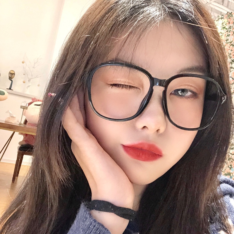 Mắt Kính Gọng Vuông Lớn Chống Ánh Sáng Xanh Thời Trang Cho Nữ