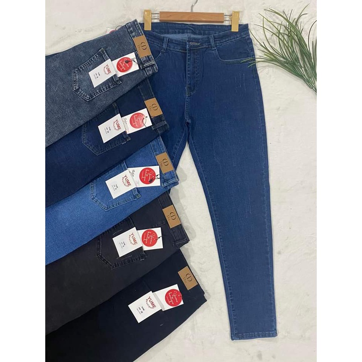 Quần Jeans dài Cao Cấp  Big Size  Vải dày và cogian, YuMe-002