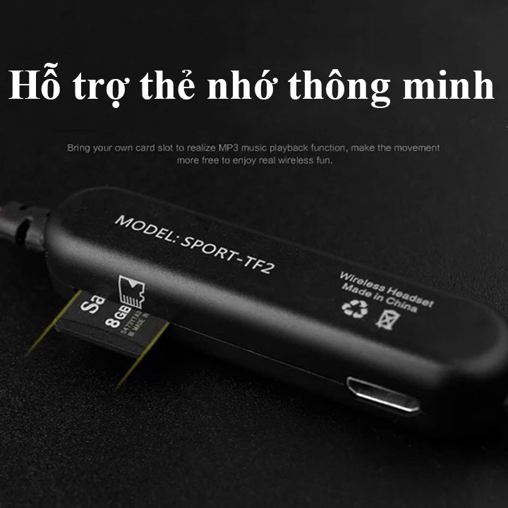 Tai nghe Bluetooth chống nước thể thao Sport-TF1 (kèm ảnh thật)