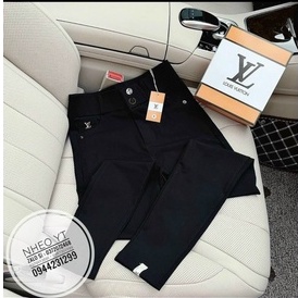 Quần legging 2 nút đính logo l v sang chảnh kèm hộp l