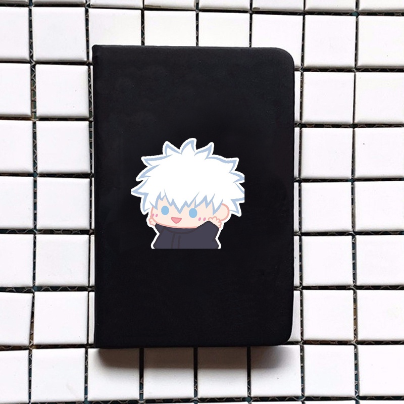 Sổ da cầm tay A6 in hình JUJUTSU KAISEN VER TẬP THỂ DỤC anime chibi ghi chép tiện lợi đi học