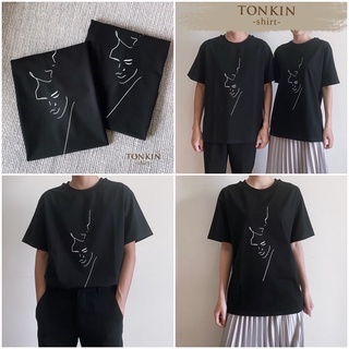 [Ảnh thật] Áo phông cặp đôi chất cotton mịn mát unisex Tonkin shirt