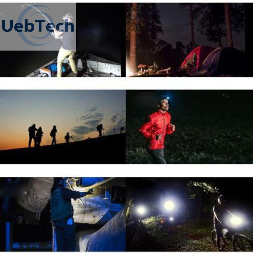 Đèn led đeo đầu chống thấm nước 3 chế độ công suất 5w thích hợp cho đi xe đạp/leo núi/câu cá/đi bộ đường dài