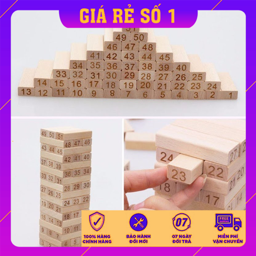 Bộ đồ chơi rút gỗ cực rẻ
