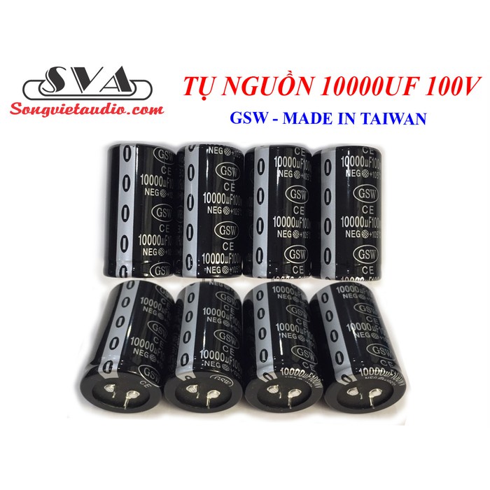 TỤ 100V 10000uF  TAIWAN MỚI GSW - 1 TỤ