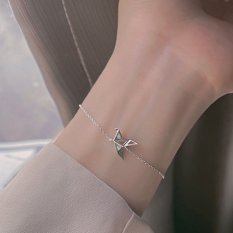 Vòng tay cần cẩu giấy sang trọng Hàn Quốc Vòng tay nữ chất lượng cao Vòng đeo tay thiết kế độc đáo