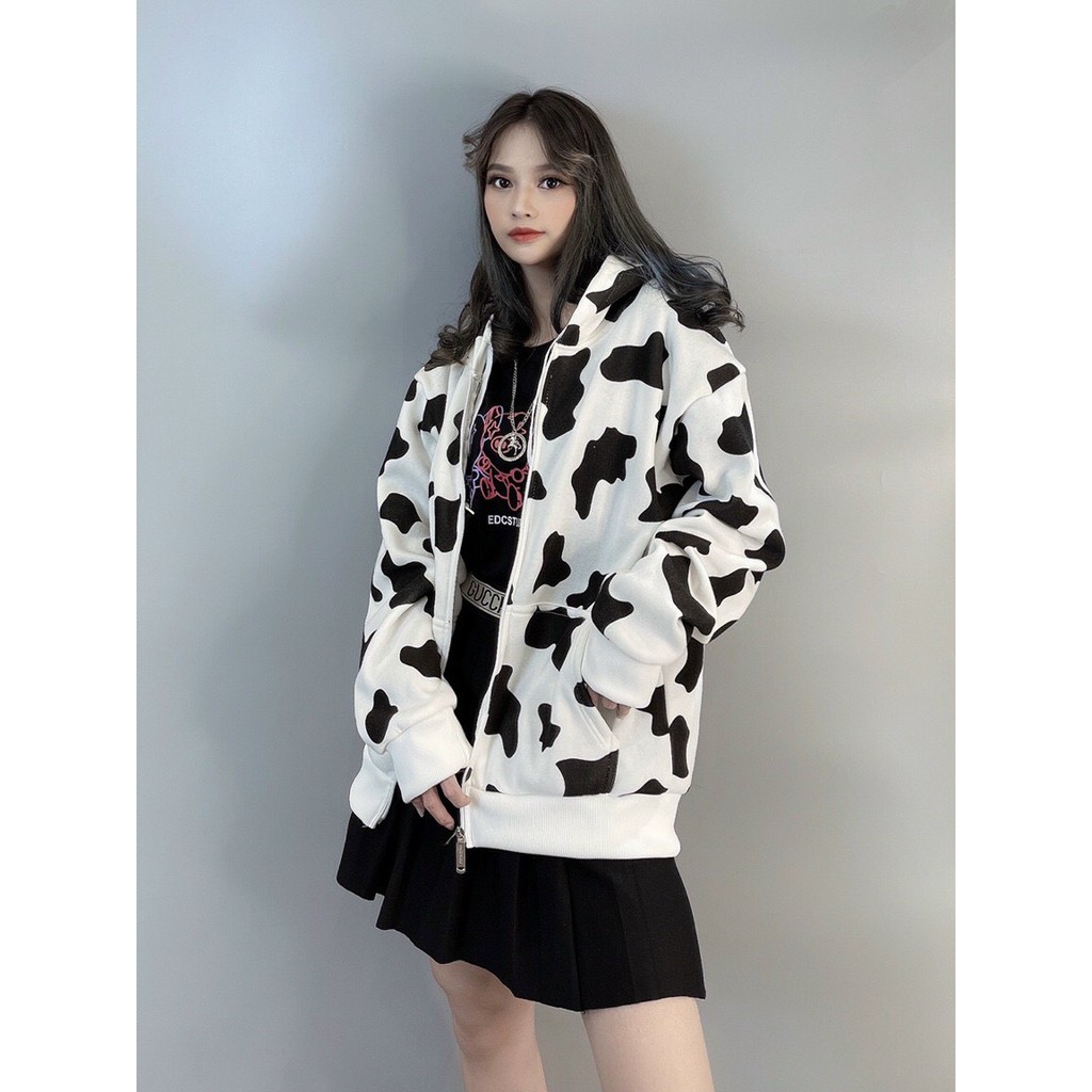 [Áo Khoác Nỉ] [Áo Khoác Nỉ Unisex] [Áo Khoác Nỉ Nữ] [NỈ 3D QUẢNG CHÂU] Áo Khoác Nỉ Bò Sữa HotTrend, Áo Khoác Hoodie | BigBuy360 - bigbuy360.vn