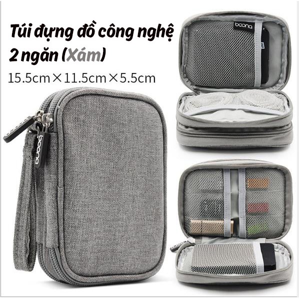 Túi đựng đồ công nghệ 2 ngăn
