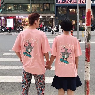 Áo thun nữ tay lỡ freesize phông form rộng dáng Unisex, mặc lớp, nhóm, cặp in chữ YOU ARE hình CON RUỒI