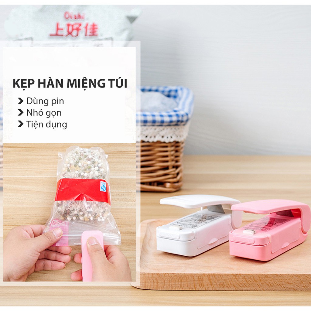 Dụng cụ hàn miệng túi cầm tay dùng pin giúp bảo quản thực phẩm (không bán kèm pin) - buyone - BOPK131