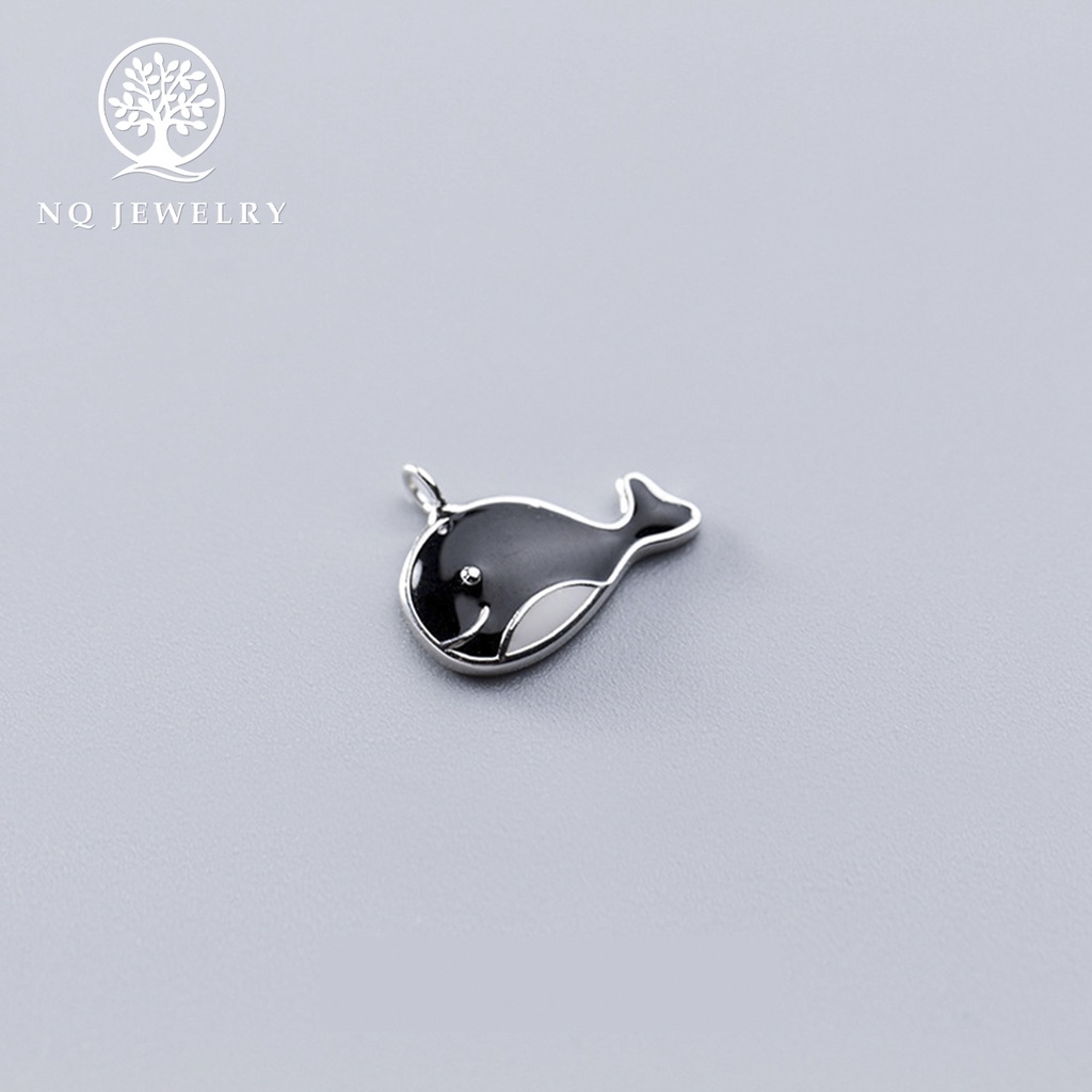 Charm bạc hình cá voi treo - NQ Jewelry