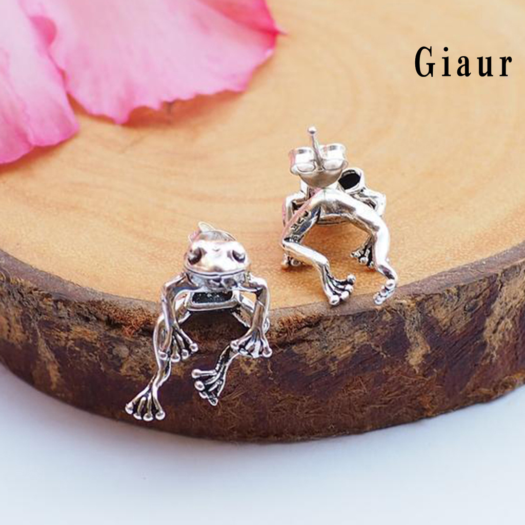 Hoa Tai Kim Loại Hình Chú Ếch Đáng Yêu